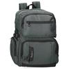 Pepe Jeans Wigan Zaino per laptop adattabile Grigio 28x40x16 cm | Tasca antifurto, Adattabile al trolley, Tasche organizer, Canvas con interno in pelle, laptop da 13,3 pollici, 17,9L