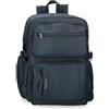 Pepe Jeans Wigan Zaino per laptop adattabile Blu 28x40x16 cm | Tasca antifurto, Adattabile al trolley, Tasche organizer, Canvas con interno in pelle, laptop da 13,3 pollici, 17,9L