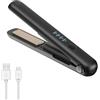 Vmxlso Piastra Portatile Senza Fili, 2 in 1 Piastra Capelli Senza Fili, Piastra Capelli da Viaggio Mini con Temperature 4 Livelli, Batteria 3200mah, Ricaricabile Via Usb Per Lunghi & Capelli Corti