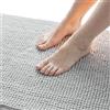 Sonive Tappeto da Bagno Antiscivolo 50x80cm, Morbido, Alta Assorbenza | Asciugatura Rapida e Lavabile, Per Doccia e Vasca, Grigio