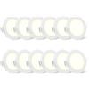 Amazon Basics, Plafoniera da incasso, 68 mm, bianco, confezione da 12