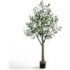 RidgeRover Ulivo Artificiale 150cm, Albero Artificiale Realistico con Rami Regolabili, Pianta Grande Decorazione per Salone Ingresso Ufficio Bar Negozio
