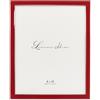 Lawrence Frames Cornice portafoto in Metallo Placcato Argento 8 x 10 con Smalto Rosso 20 x 25 cm