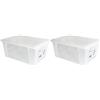 Stefanplast Visualbox Scatola Multiuso XL 39X29X17 & Visualbox Scatola Multiuso, 36,5 x 25,5 x 14 cm