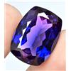 32.55 Ct Tanzanite Naturale Viola-Rosa Cuscino Certificato AGL Gemma Singola