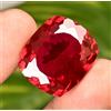 pregemicious 60.35 Ct Rubino Naturale Mozambique Rosso Cushion Pietra Gemma Certificata AGL