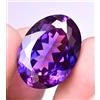 pregemicious Tanzanite Naturale Viola-Blu 32,05 Ct Ovale Certificata AGL