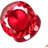 pregemicious 60.95 Ct Rubino Naturale Mozambico Rosso Sangue Taglio Tondo Certificato AGL