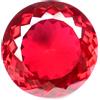 pregemicious 60.90 Ct Rubino Naturale Mozambique Rosso Rotondo Certified Flawless AGL