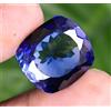 pregemicious 32.50 Ct Zaffiro Blu Montana YoGo Naturale Taglio Cuscino Certificato AGL