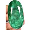 425.00 Ct Smeraldo Zambiano Naturale Ovale Certificato Uso Museum Verde Gemma