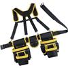 Generic Utility Pack con chiusure in metallo, giallo | Spalle imbottite e slot per attrezzi di facile accesso per progetti tuttofare, vita da 81 a 66 pollici