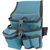 Jayruit Cintura porta attrezzi resistente con passante per martello, marsupio regolabile in tessuto Oxford per elettricisti e falegnami, tasche multiple per nastro e trapani, 24 x 20 cm, blu