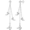 SOUTHPLUS Orecchini Donna Argento 925,Cerchio Ago Argento 925 Geometrici,Semplici, Ipoallergenici, Cuore, Quadrati, Stella Luna, Geometrici, Donna, Uomo, Gioielli Regali