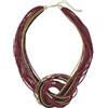 Bocar Collana a nodo multistrato con perline di semi (NK-10316)