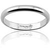 gioiellitaly Anello fedina fascetta argento 925 rodiato fede argento anello uomo donna unisex made in Italy