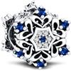 BOIGEGU Ciondolo Argento Sterling 925 con pietre di cuori zirconia cubica Pendenti Compatibile con Braccialetti e Collane europei, perfetto Regali per Moglie e Ragazze