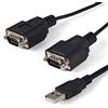 StarTech.com Cavo adattatore RS-232 USB FTDI a seriale 2 porta, con interfaccia COM