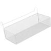 Gralara Mensola da comodino per letto, cesto portaoggetti sospeso, spazioso, ventilato, organizer sospeso, organizzatore in rete per letto a castello per, Bianco