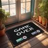 FZFN Tappetino da bagno per esterni grande Game Over: scelta del giocatore, tappeto antiscivolo da cucina per vasca da fattoria, ideale per la stanza dei bambini militari, area giochi (50 x 80 cm)