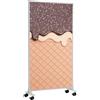 KÖNIGHAUS Pannello riscaldante decorativo Könighaus apparecchio da pavimento 450 | 5-12 m², motivo: Ghiaccio, pannello riscaldante mobile, piedini, caldo in 2 minuti