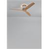 CREATE / WIND CALM CUSTOM RATTAN/Ventilatore da soffitto rattan nero pale legno chiaro con telecomando / 40W, Silenzioso, Ø132 cm, 6 velocità