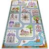 rugsx Tappeto Bambino lavabile e antiscivolo Grigio/Rosa 120x170 cm