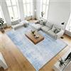 WUTONG Tappeto Salotto Grande 200x300cm,Blu Moderno Tappeto Camera da Letto | Morbido Lavabile,Astratto Pelo Corto,Antiscivolo per Soggiorno Ufficio Cucina