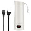 GOMETY Bollitore da viaggio piccolo, 400 ml, mini tazza elettrica da viaggio, 3 in 1, mini tazza da viaggio con 4 livelli di temperatura regolabili per tè, caffè, latte per bambini