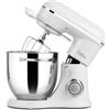 Kitchen in the box Fab by Kitchen in the box Impastatrice Planetaria, 6L Planetaria Professionale 1300W, 10 Velocità con Uncino Impastatore, Mescolatore e Frusta Sbattitrice (Bianco Ghiaccio)