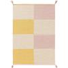 benuta Lytte Anton - Tappeto per bambini, multicolore, giallo, 90 x 130 cm, 100% cotone, rettangolare e in stile: motivi per bambini, stile scandinavo, facile da pulire per soggiorno e camera da letto