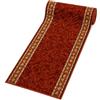 Mazovia Tappeto Passatoia Corridoio 67x200cm Arancione Classico Antiscivolo | Tappeto Passatoia per Cucina Lavanderia Camera da Letto Retrò Anni 90 Base in Gomma Facile da Pulire Morbido Venduto al Metro