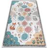 rugsx Tappeto Bambino lavabile e antiscivolo Crema/Verde 140x190 cm