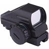 MAYMOC Mirino a punto rosso e verde con 4 reticoli, attacco a coda di rondine da 3/8 per carabine ad aria compressa, softair, slitta da 11 mm e .22 RF