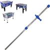 Roberto Sport Asta per Calcio Balilla telescopica rientrante 840x18 mm con Un ometto Blu (Portiere) in Acciaio temperato ad Alta Resistenza. Adatta a Modelli Champion,Competition,PRO Winner