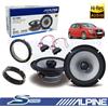 Alpine S2-S65 Casse Altoparlanti posterior Coassiali 165mm 240W per VW GOLF V 5
