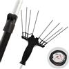 Volpi Olytech Super Power 555XL - Abbacchiatore elettrico 240/360 cm a batteria tipo auto con cavo in dotazione - Asta telescopica in alluminio