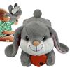 FxaumsGxuk Succhietti Heartbeat Bunny, 36x17x18cm Con Battito Cardiaco | Ciuccio Coniglio Con Battito Cardiaco, Peluche Calmante Per Cuccioli, Coniglietto Di Peluche, Antistress E Per Il Sonno