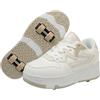 Mateju Scarpe con Rotelle Bambino Bambina Sportive Scarpe da Skateboard con 4 Rotelle a Scomparsa Skateboard Sneakers Scarpe da Ginnastica da Pattini Unisex Bambini Adulti