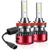 GZCRDZ 1 coppia 100W 10000LM LED faro lampadine 6000K bianco freddo auto anteriore della lampada fendinebbia kit di conversione DC 9-30V luce di guida