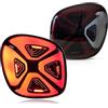 VLAND LED Fanali Posteriori per Smart Fortwo Forfour MkIII 453 2014-2021 Gruppo Luci Per Fanali Posteriori, Con Luce Di Benvenuto Dinamica (Affumicato)