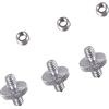 Mikinona Accessori per Supporto Fotocamera in Lega di Alluminio 9 Pezzi Argento | Set Viti e Dadi, Inserimento Manuale Rapido, per Dispositivi Fotografici e Montaggi Combinazioni