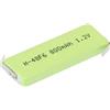 Mexcel Batteria speciale HPE-F6-800 ricaricabile Prismatisch Z-Lötfahne NiMH 1,2 V, 770 mAh