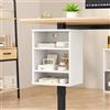 IBUYKE Mobile contenitore da posizionare sotto la scrivania Mobile regolabile con morsetti per le gambe delle scrivanie in piedi; ripiano da fissare con morsetti per ufficio e sala giochi TMZ012W