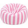 McBecdy Pouf per bambini, extra grande, in tela, per camera da letto, cameretta dei bambini, sala giochi (rosa)