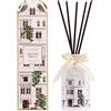 COCORRÍNA Natalizio Diffusore Profumo Ambiente, Christmas Vanilla 200 ml, Diffusore di Fragranza per Ambienti con 8 Bastoncini, Flacone in Vetro Decorativo, per Camera da Letto, Bagno e Soggiorno