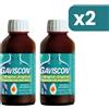 Gaviscon 500mg + 267mg/10ml Sospensione Orale Menta 2 confezioni da 200ml