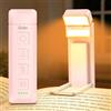 Gritin Gen 3 Luce per Lettura Libri a Letto-2 Sorgenti Luminose, 5 Colori | 14 LED Full Spettro per Occhi,5 Luminosità,3 Modi Luce,650mAh Lunga Durata,Ricaricabile Lampada a Lettori-Rosa Chiaro