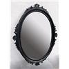 Artissimo Specchio da parete nero, ovale, barocco, stile gotico, anticato, 62 x 48 cm, C12