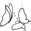 SERYUUT Farfalle Decorazione da Parete 2 Pezzi, Metallo Dorato 3D per Soggiorno | Due farfalle in metallo dorato creano un elegante effetto 3D, donando profondità, leggerezza e carattere alla parete